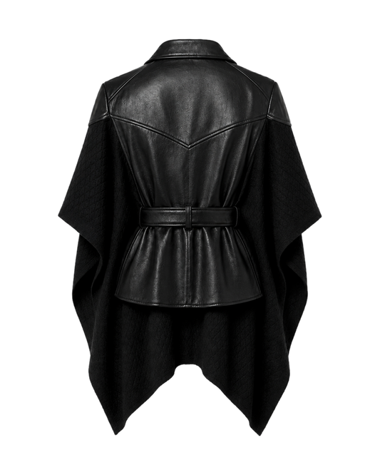 Huapi Black Poncho